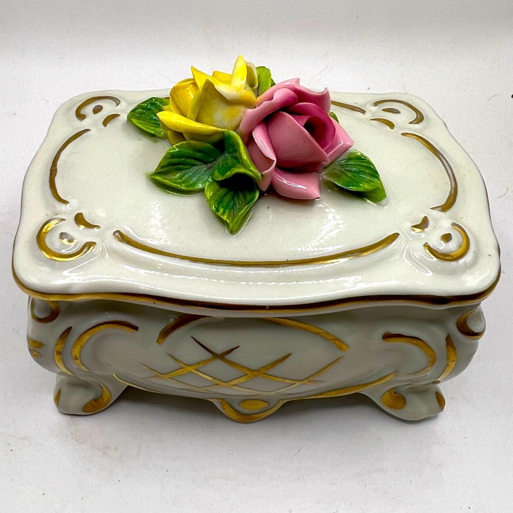 Dresden Porcelain Trinket Box